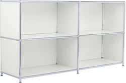 FLEXCUBE Sideboard - Hellgrau / B: 152.0 cm x T: 40.0 cm x H: 80.5 cm