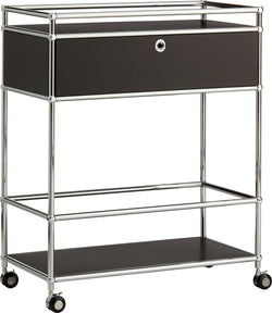 FLEXCUBE Servierwagen - Schwarz / B: 78.0 cm x T: 40.0 cm x H: 90.0 cm