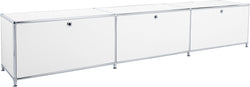 FLEXCUBE Lowboard - Weiss / B: 228.0 cm x T: 40.0 cm x H: 43.0 cm