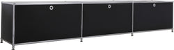 FLEXCUBE Lowboard - Schwarz / B: 228.0 cm x T: 40.0 cm x H: 43.0 cm