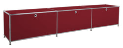 FLEXCUBE Lowboard - Rot / B: 228.0 cm x T: 40.0 cm x H: 43.0 cm