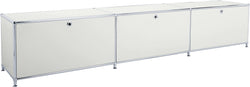 FLEXCUBE Lowboard - Hellgrau / B: 228.0 cm x T: 40.0 cm x H: 43.0 cm