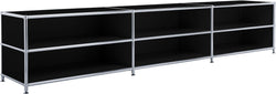 FLEXCUBE Lowboard - Schwarz / B: 228.0 cm x T: 40.0 cm x H: 44.0 cm