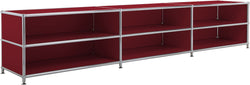 FLEXCUBE Buffet basso - Rosso / L: 228.0 cm x P: 40.0 cm x A: 44.0 cm