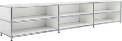 FLEXCUBE Lowboard - Hellgrau / B: 228.0 cm x T: 40.0 cm x H: 44.0 cm