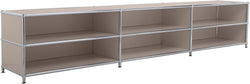 FLEXCUBE Buffet bas - Taupe / L: 228.0 cm x P: 40.0 cm x H: 44.0 cm