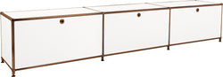 FLEXCUBE Lowboard - Weiss / B: 228.0 cm x T: 40.0 cm x H: 43.0 cm