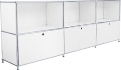 Buffet FLEXCUBE - Blanc / L: 228.0 cm x P: 40.0 cm x H: 80.5 cm