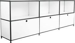 FLEXCUBE Sideboard - Weiss / B: 228.0 cm x T: 40.0 cm x H: 80.5 cm