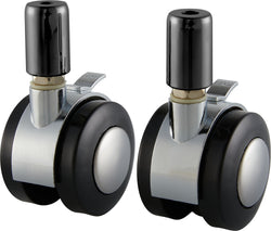 FLEXCUBE Möbel Rollen - B: 9.0 cm x T: 6.5 cm / Schwarz