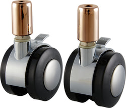 FLEXCUBE Roulettes pour meubles - Couleur cuivre