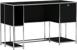 FLEXCUBE Schreibtisch - Schwarz / B: 134.0 cm x T: 60.0 cm x H: 80.0 cm