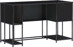 FLEXCUBE Schreibtisch - Schwarz / B: 134.0 cm x T: 60.0 cm x H: 80.0 cm