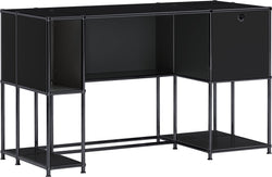 FLEXCUBE Schreibtisch - Schwarz / B: 134.0 cm x T: 60.0 cm x H: 80.0 cm