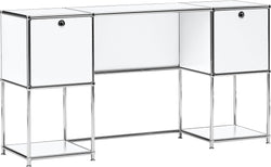 Bureau FLEXCUBE - Blanc / L : 152,0 cm x P : 40,0 cm x H : 80,0 cm