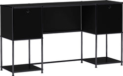 Bureau FLEXCUBE - Noir / L : 152,0 cm x P : 40,0 cm x H : 80,0 cm