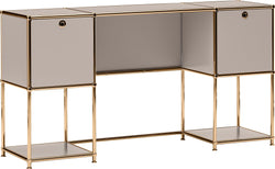 FLEXCUBE Bureau - Taupe / L: 152.0 cm x P: 40.0 cm x H: 80.0 cm
