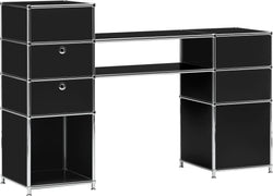 Bureau FLEXCUBE - Noir / L : 152,0 cm x P : 40,0 cm x H : 100,0 cm