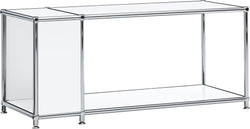 FLEXCUBE Beistelltisch - Weiss / B: 97.0 cm x T: 40.0 cm x H: 42.5 cm