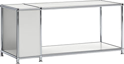 FLEXCUBE Beistelltisch - Hellgrau / B: 97.0 cm x T: 40.0 cm x H: 42.5 cm