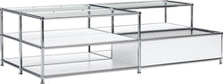 FLEXCUBE Tavolino da salotto - Bianco / L: 152.5 cm x P: 77.5 cm x A: 43.5 cm