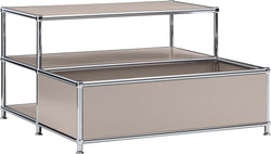 FLEXCUBE Table basse - Taupe / L: 77.5 cm x P: 77.5 cm x H: 43.5 cm