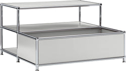 FLEXCUBE Salontisch - Hellgrau / B: 77.5 cm x T: 77.5 cm x H: 43.5 cm