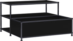 FLEXCUBE Salontisch - Schwarz / B: 77.5 cm x T: 77.5 cm x H: 43.5 cm