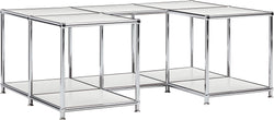 FLEXCUBE Salontisch - Hellgrau / B: 114.5 cm x T: 77.5 cm x H: 42.5 cm