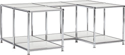 FLEXCUBE Salontisch - Hellgrau / B: 114.5 cm x T: 77.5 cm x H: 42.5 cm