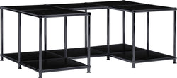FLEXCUBE Salontisch - Schwarz / B: 114.5 cm x T: 77.5 cm x H: 42.5 cm