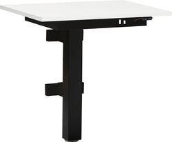 FLEXCUBE Table murale réglable en hauteur - Blanc / L: 65.0 cm x P: 50.0 cm x H: 62.5 cm