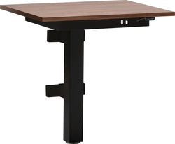 FLEXCUBE Tavolo da parete regolabile in altezza - Noce / L: 65.0 cm x P: 50.0 cm x A: 62.5 cm