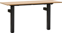 FLEXCUBE Table murale réglable en hauteur - chêne / L: 140.0 cm x P: 50.0 cm x H: 67.5 cm