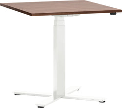 FLEXCUBE Tavolo da riunione regolabile in altezza - Noce / L: 70.0 cm x P: 70.0 cm x A: 62.5 cm