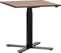 FLEXCUBE Table de conférence réglable en hauteur - noyer / L: 70.0 cm x P: 70.0 cm x H: 62.5 cm
