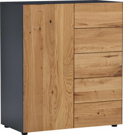 BRIX II Meuble d'appoint - chêne / L: 90.0 cm x P: 47.0 cm x H: 105.0 cm