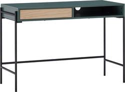 OLSEN Scrivania - Verde / L: 110.0 cm x P: 50.0 cm x A: 75.0 cm
