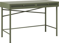 VALENA Scrivania - Verde oliva / L: 115.0 cm x P: 50.0 cm x A: 76.0 cm