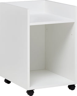 ATELIER Bidone con rotelle - Bianco / L: 41.4 cm x P: 50.0 cm x A: 57.0 cm