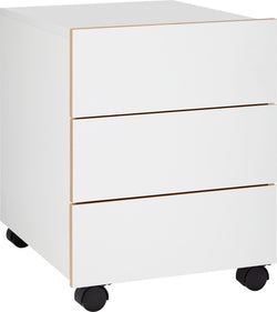 OSLO Oslo Rollcontainer - Weiss / B: 41.4 cm x T: 50.0 cm x H: 57.0 cm