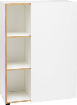 OSLO Scaffale Oslo - Bianco / L: 80,0 cm x P: 33,5 cm x A: 108,5 cm