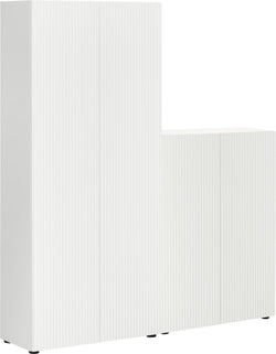 OFFICE X Schrank - Weiss / B: 160.0 cm x T: 35.8 cm x H: 108 / 179.5  cm