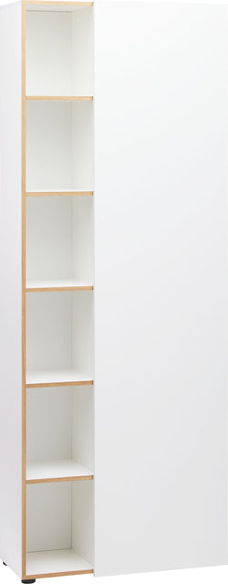 OSLO Étagère - Blanc / L: 80.0 cm x P: 33.5 cm x H: 211.5 cm