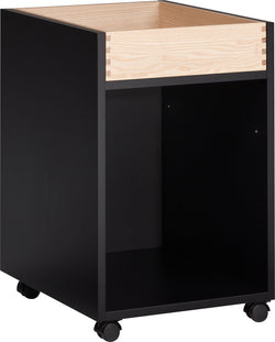 ATELIER Rollcontainer - Schwarz / B: 41.4 cm x T: 50.0 cm x H: 57.0 cm