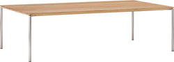 BAO Salontisch - Eiche massiv / Edelstahl / B: 120.0 cm x T: 70.0 cm x H: 35.0 cm