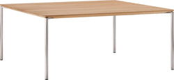 BAO Salontisch - Eiche massiv / Edelstahl / B: 90.0 cm x T: 90.0 cm x H: 40.0 cm