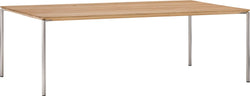 BAO Salontisch - Eiche massiv / Edelstahl / B: 120.0 cm x T: 70.0 cm x H: 40.0 cm