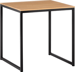 AVEA Beistelltisch - Eiche massiv / schwarz / B: 40.0 cm x T: 40.0 cm x H: 41.0 cm