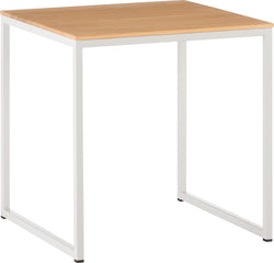 AVEA Beistelltisch - Eiche massiv / grau / B: 40.0 cm x T: 40.0 cm x H: 41.0 cm